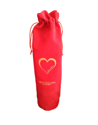 Champagne Henri Bailleur Brut Gold With Red Velvet Bag 4 Champagne Henri Bailleur Brut Gold With Red Velvet Bag - Image 2