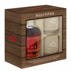 Balcones Texas Pot Still Bourbon With Limited Edition Balcones Rocks Glasses