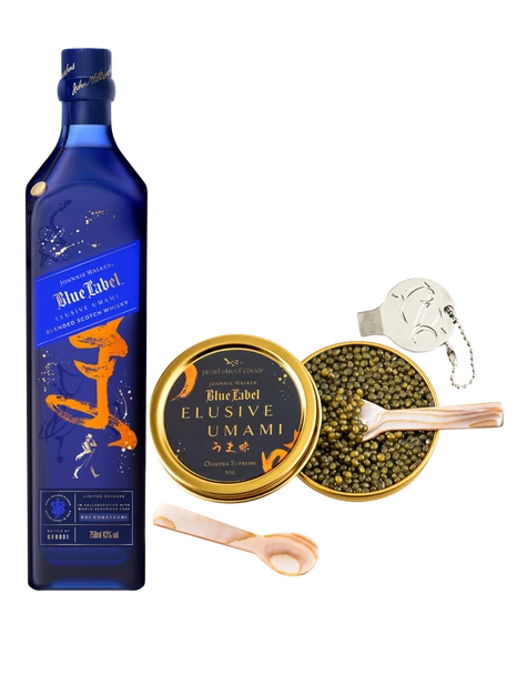Johnnie Walker Blue Label Elusive Umami Caviar Pairing Set 3 Johnnie Walker Blue Label Elusive Umami Caviar Pairing Set